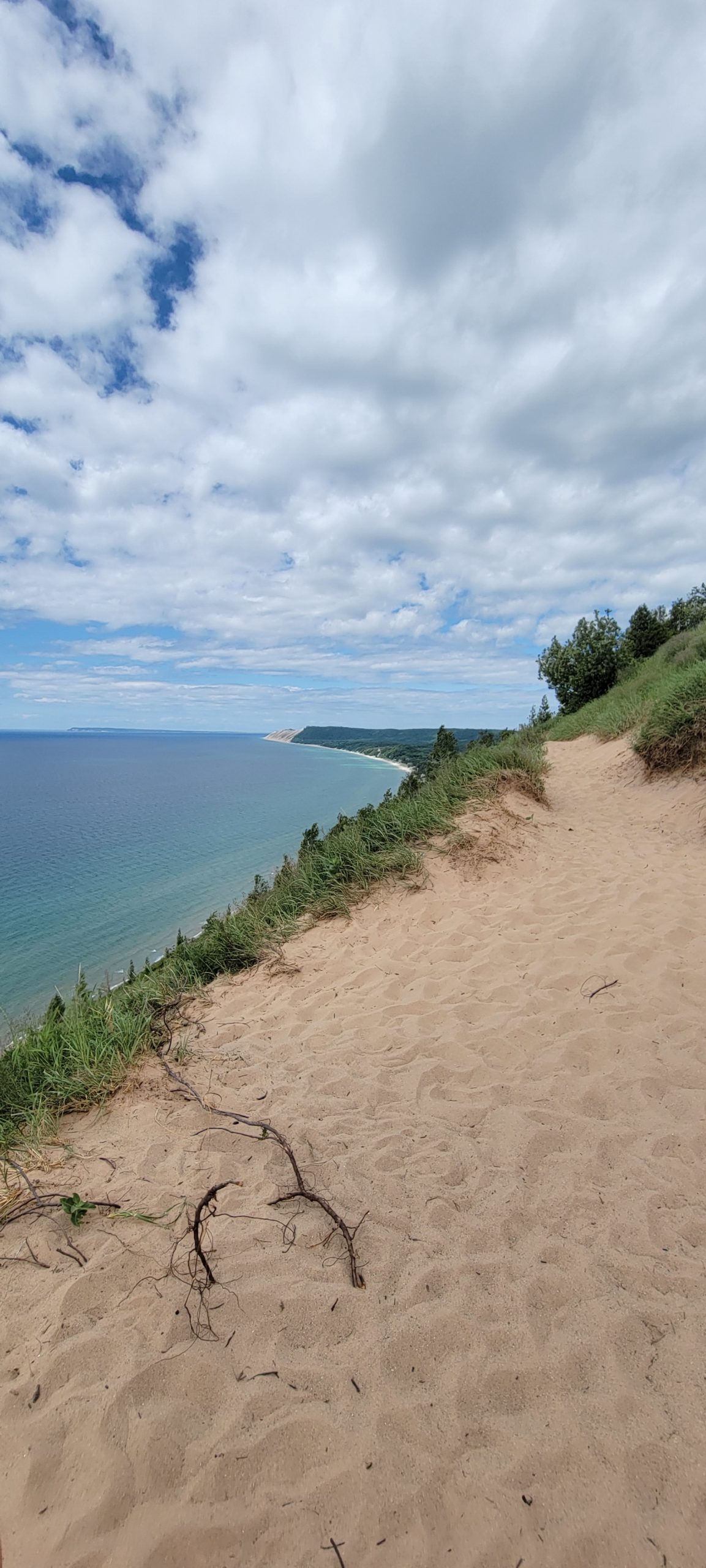 empire bluff trail at sleeping bear dunes  overlook 