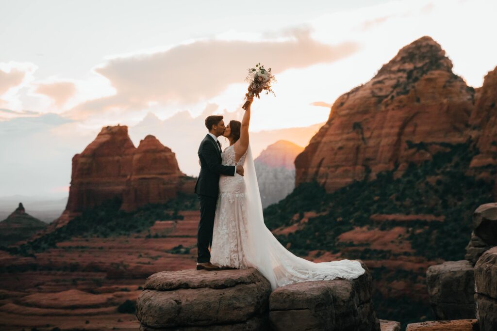 How to Elope in Arizona with a couple who just got married at merry go round rock. 