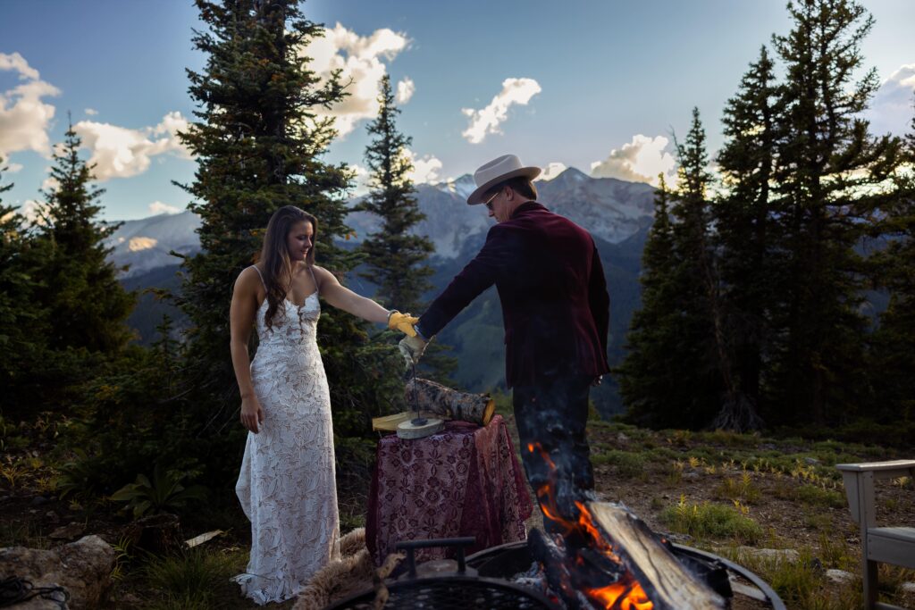 the smith cabin wedding in aspen colorado