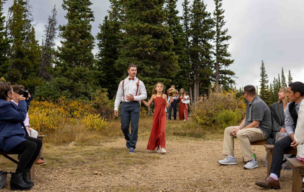 Romantic sunset portraits at Brainard Lake.